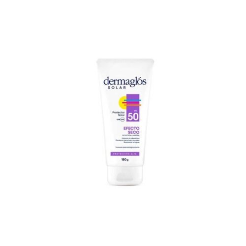 Dermaglós Solar Protector Solar FPS 50 Efecto Seco Crema x 180 g